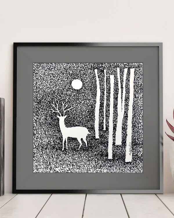 the-deer-in-glade-abstract-painting-abstract